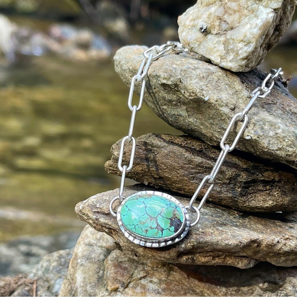 Turquoise Sterling Silver Choker